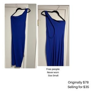 Free people One shoulder cutout dress